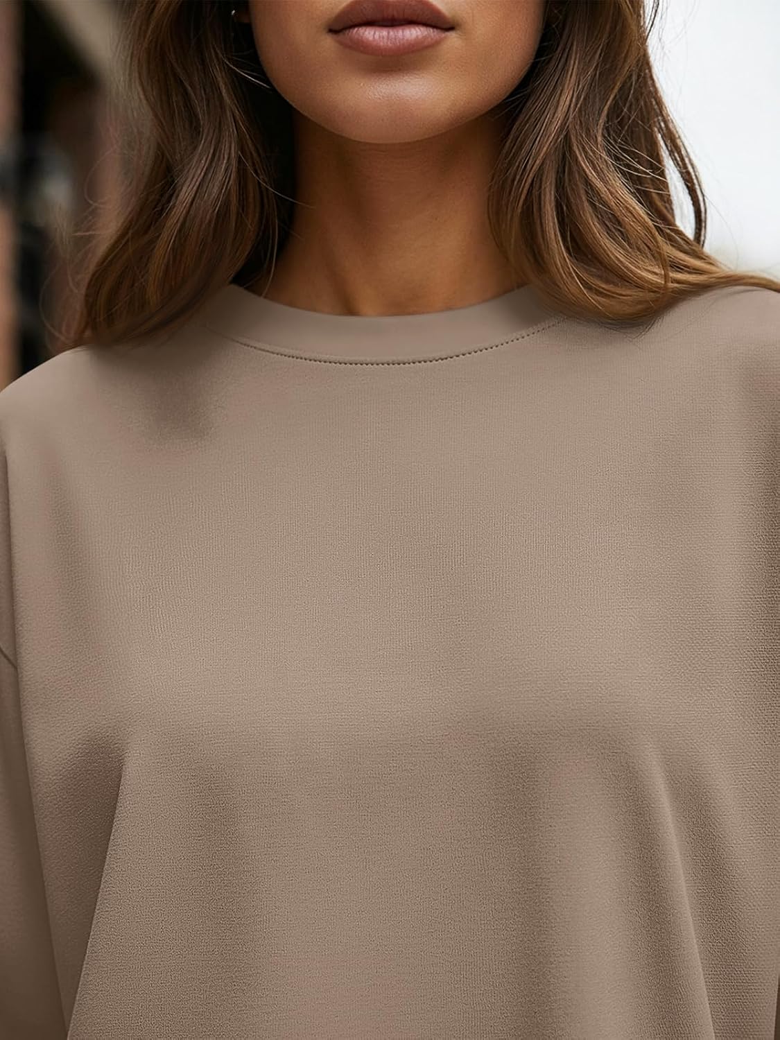 Trendy Queen Womens Oversized Long Sleeve Shirts Fall Tops 2026 Basic Tees